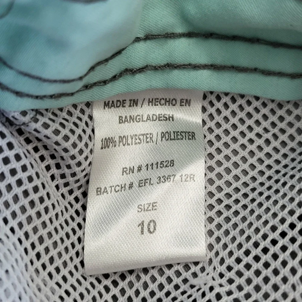 Surf Style Boys Gray Board Shorts Swim Trunks Size 10 Cargo Pocket‎ Mesh Lined